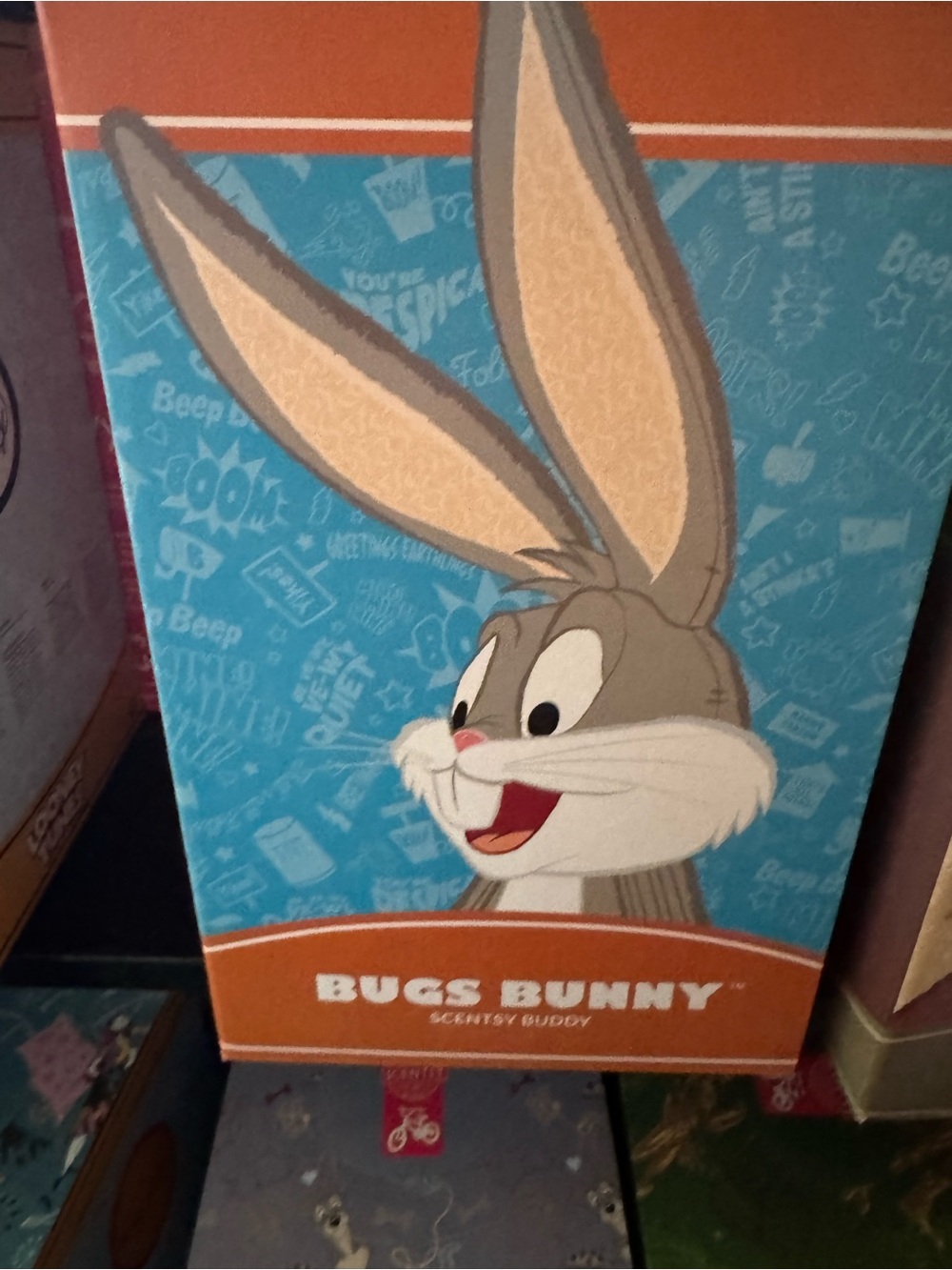 Scentsy Bugs Bunny Buddy Plush - Blue and Gray